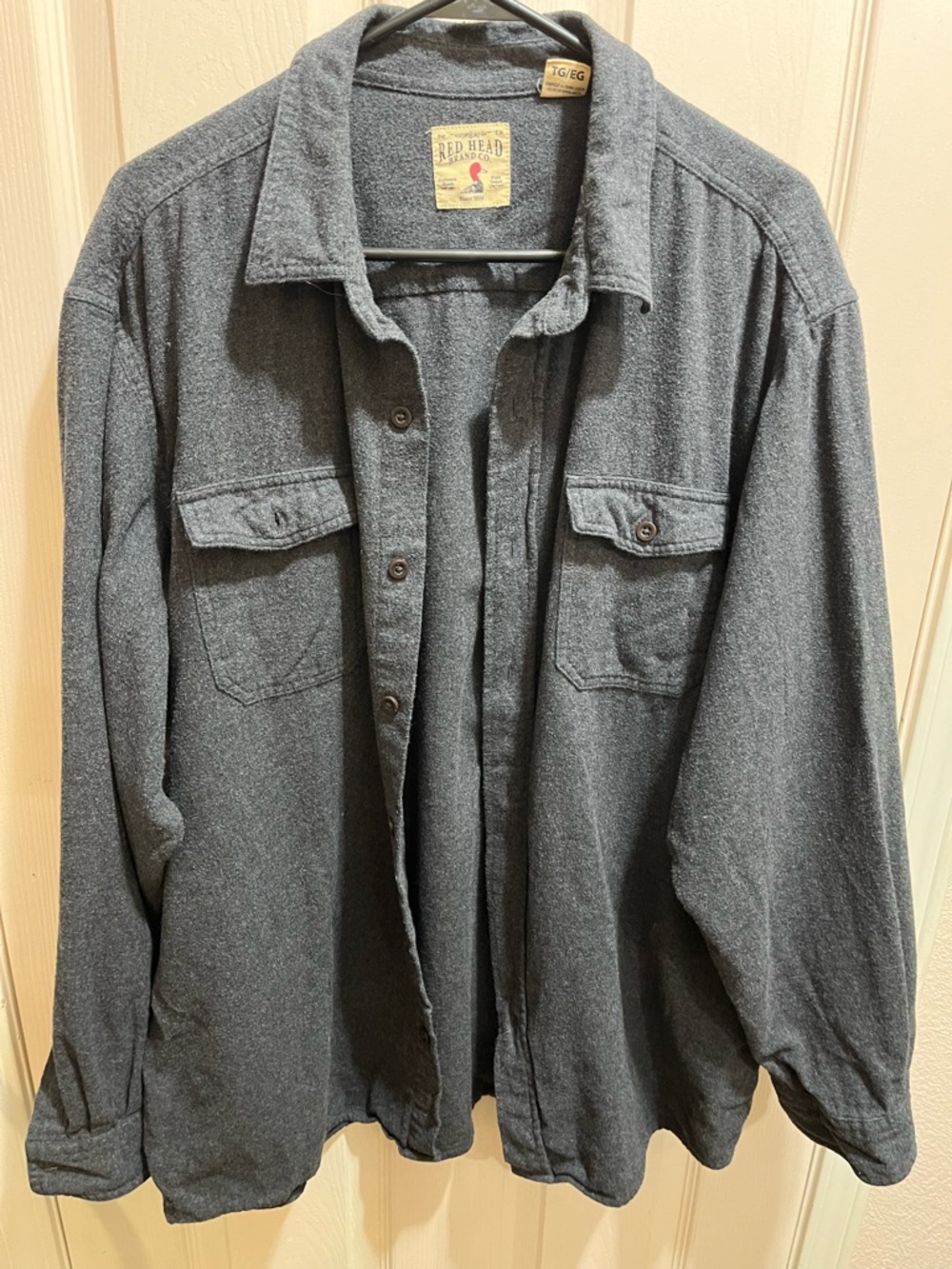 RedHead Men's Gray Flannel Shirt